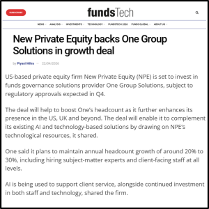 Image: Funds Tech PR Coverage